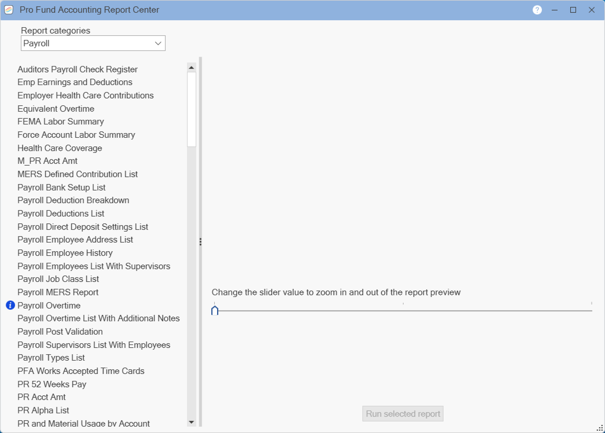 Payroll Reports